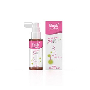 كلوفاتا معطر للفم 24 ساعة نفس منعش بنكهة جريب فروت وردي - 50 مل