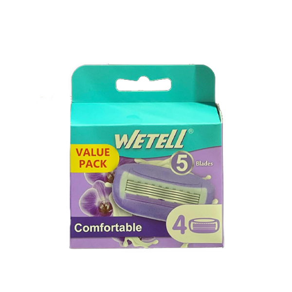 شفرات حلاقة  ويتيل أرشيا عبوة اقتصادية 5 شفرات بحلاقة مريحة (عبوة من 4 قطع)