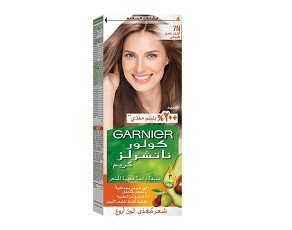 صبغة كولور ناتشرلز كريم من غارنييه- أشقر غامق طبيعي للغاية 7N