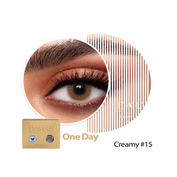 عدسات ذهب اليومية اللون CREAMY #15