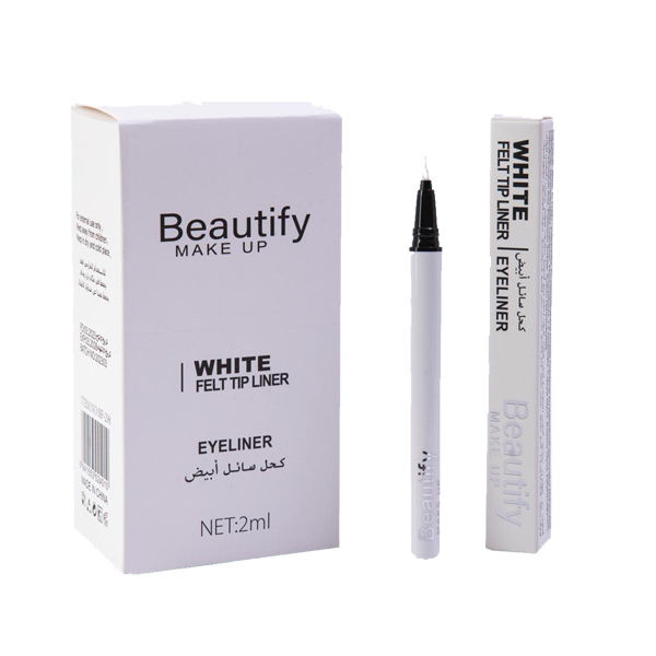 ‫ايلاينر رسمة كحل سائل ابيض من بيوتيفي