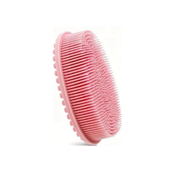 ليفة  السيليكون لتنظيف وتقشير الجسم والشعر 2 في1