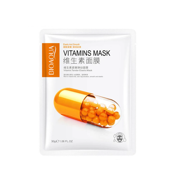 قناع فيتامين BIOAQUA لتنعيم البشرة وزيادة مرونتها – قطعة واحدة