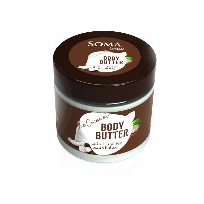 سوما-زبدة ترطيب الجسم بزيت جوز الهند 350 جم