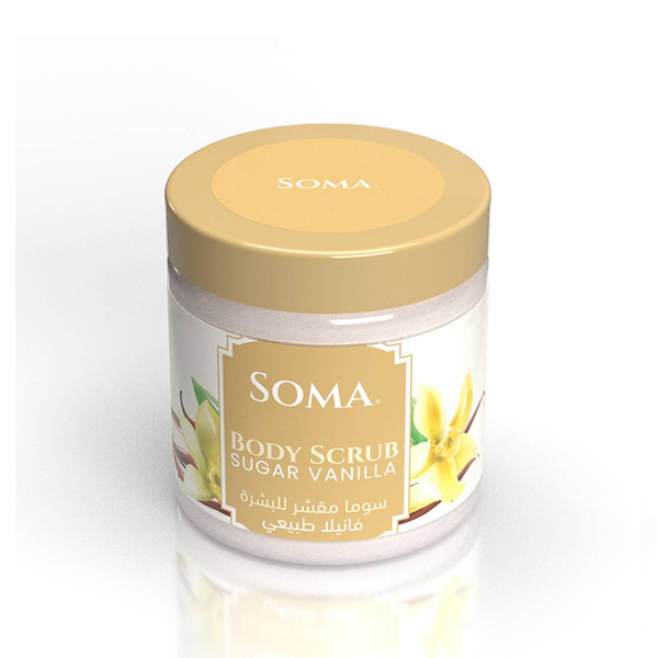 سوما مقشر للبشرة بخلاصة زهرة الفانيلا 500جم - تخلصي من خلايا الجلد الميتة بفعالية